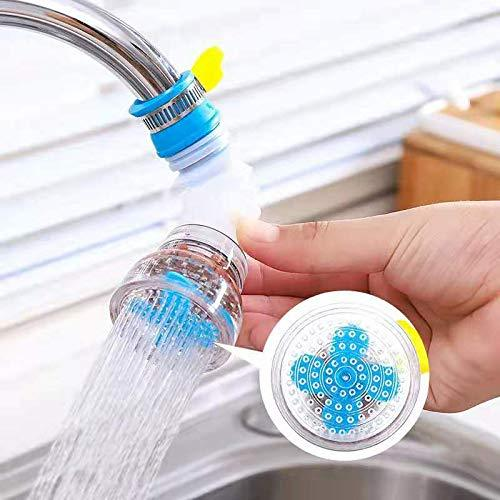 1 Pc Faucet-Tap - Anti-Splash 360 Degree Adjustable and Rotating Water Purifier Tap For Kitchen-Shower with Clip-Water Saving Filter ( Random Color)