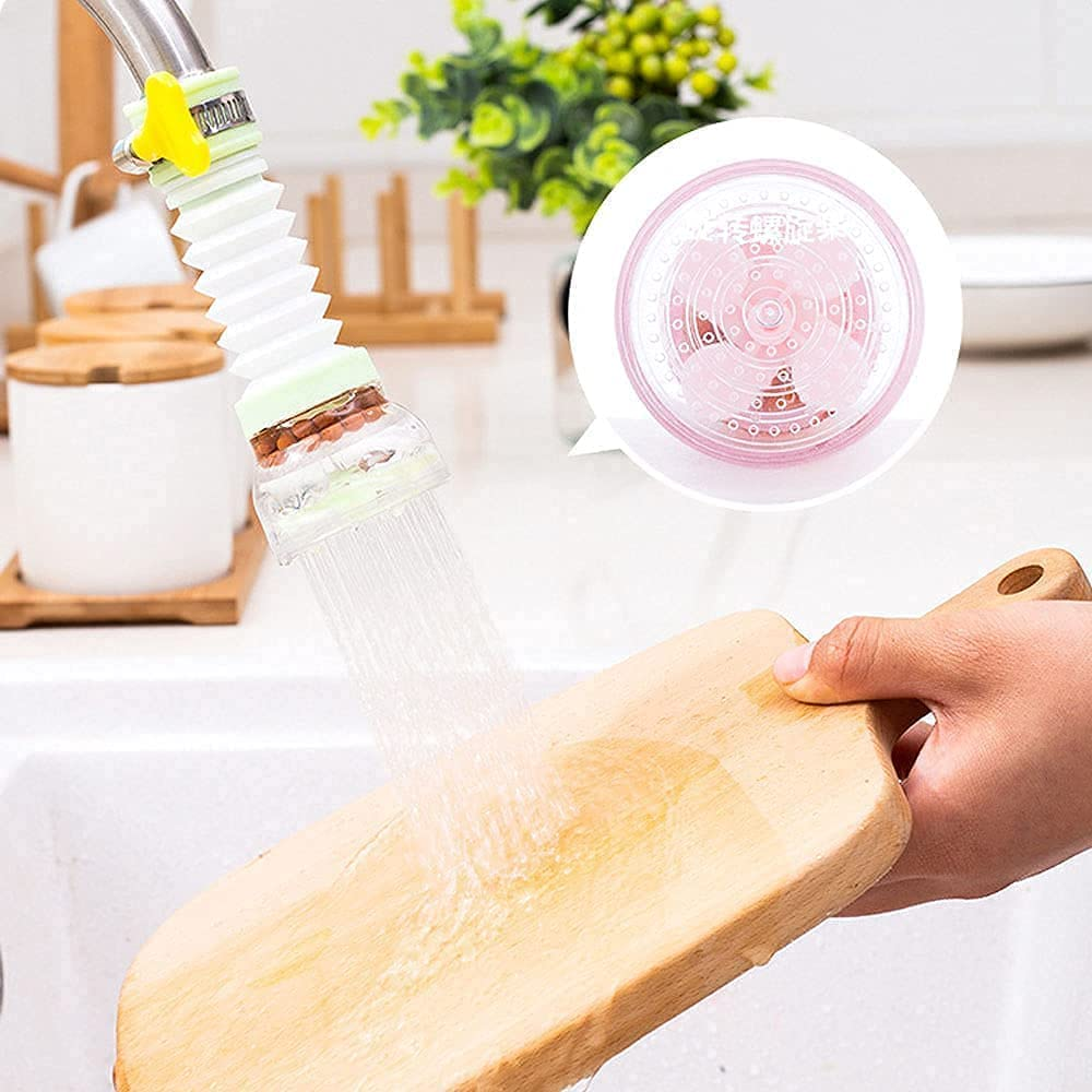 1 Pc Faucet-Tap - Anti-Splash 360 Degree Adjustable and Rotating Water Purifier Tap For Kitchen-Shower with Clip-Water Saving Filter ( Random Color)